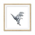 Picture of Gray Dino VII _GroupedProduct_Square_Mini_ _GroupedProduct_Square_Framed_Matted_