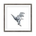Picture of Gray Dino VII _GroupedProduct_Square_Mini_ _GroupedProduct_Square_Framed_Matted_