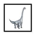 Picture of Gray Dino VIII _GroupedProduct_Square_Mini_ _GroupedProduct_Square_Framed_Matted_