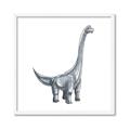 Picture of Gray Dino VIII _GroupedProduct_Square_Mini_ _GroupedProduct_Square_Framed_Matted_