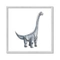 Picture of Gray Dino VIII _GroupedProduct_Square_Mini_ _GroupedProduct_Square_Framed_Matted_