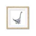 Picture of Gray Dino VIII _GroupedProduct_Square_Mini_ _GroupedProduct_Square_Framed_Matted_