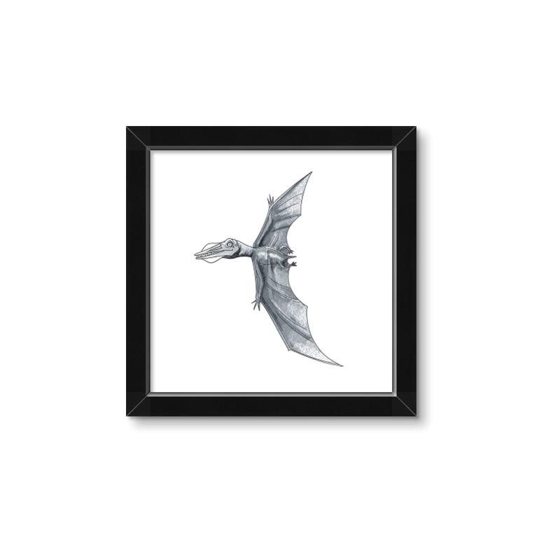 Picture of Gray Dino IX _GroupedProduct_Square_Mini_ _GroupedProduct_Square_Framed_Matted_