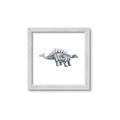 Picture of Gray Dino X _GroupedProduct_Square_Mini_ _GroupedProduct_Square_Framed_Matted_
