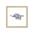 Picture of Gray Dino X _GroupedProduct_Square_Mini_ _GroupedProduct_Square_Framed_Matted_