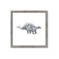Picture of Gray Dino X _GroupedProduct_Square_Mini_ _GroupedProduct_Square_Framed_Matted_