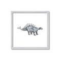 Picture of Gray Dino X _GroupedProduct_Square_Mini_ _GroupedProduct_Square_Framed_Matted_