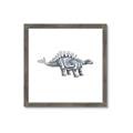 Picture of Gray Dino X _GroupedProduct_Square_Mini_ _GroupedProduct_Square_Framed_Matted_