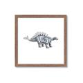 Picture of Gray Dino X _GroupedProduct_Square_Mini_ _GroupedProduct_Square_Framed_Matted_