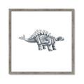 Picture of Gray Dino X _GroupedProduct_Square_Mini_ _GroupedProduct_Square_Framed_Matted_