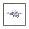Picture of Gray Dino X _GroupedProduct_Square_Mini_ _GroupedProduct_Square_Framed_Matted_