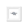 Picture of Gray Dino X _GroupedProduct_Square_Mini_ _GroupedProduct_Square_Framed_Matted_