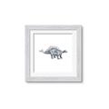 Picture of Gray Dino X _GroupedProduct_Square_Mini_ _GroupedProduct_Square_Framed_Matted_
