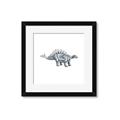 Picture of Gray Dino X _GroupedProduct_Square_Mini_ _GroupedProduct_Square_Framed_Matted_