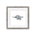 Picture of Gray Dino X _GroupedProduct_Square_Mini_ _GroupedProduct_Square_Framed_Matted_