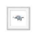 Picture of Gray Dino X _GroupedProduct_Square_Mini_ _GroupedProduct_Square_Framed_Matted_