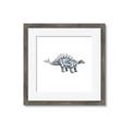 Picture of Gray Dino X _GroupedProduct_Square_Mini_ _GroupedProduct_Square_Framed_Matted_