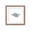 Picture of Gray Dino X _GroupedProduct_Square_Mini_ _GroupedProduct_Square_Framed_Matted_