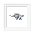 Picture of Gray Dino X _GroupedProduct_Square_Mini_ _GroupedProduct_Square_Framed_Matted_