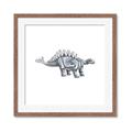 Picture of Gray Dino X _GroupedProduct_Square_Mini_ _GroupedProduct_Square_Framed_Matted_