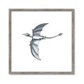 Picture of Gray Dino XI _GroupedProduct_Square_Mini_ _GroupedProduct_Square_Framed_Matted_