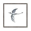 Picture of Gray Dino XI _GroupedProduct_Square_Mini_ _GroupedProduct_Square_Framed_Matted_