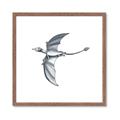Picture of Gray Dino XI _GroupedProduct_Square_Mini_ _GroupedProduct_Square_Framed_Matted_