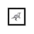 Picture of Gray Dino XII _GroupedProduct_Square_Mini_ _GroupedProduct_Square_Framed_Matted_