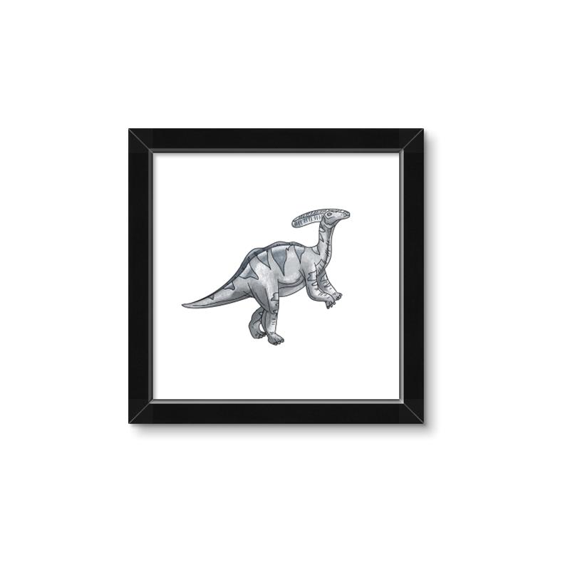 Picture of Gray Dino XII _GroupedProduct_Square_Mini_ _GroupedProduct_Square_Framed_Matted_