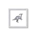 Picture of Gray Dino XII _GroupedProduct_Square_Mini_ _GroupedProduct_Square_Framed_Matted_