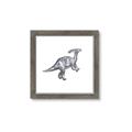 Picture of Gray Dino XII _GroupedProduct_Square_Mini_ _GroupedProduct_Square_Framed_Matted_