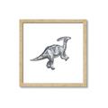 Picture of Gray Dino XII _GroupedProduct_Square_Mini_ _GroupedProduct_Square_Framed_Matted_