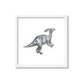 Picture of Gray Dino XII _GroupedProduct_Square_Mini_ _GroupedProduct_Square_Framed_Matted_