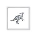 Picture of Gray Dino XII _GroupedProduct_Square_Mini_ _GroupedProduct_Square_Framed_Matted_