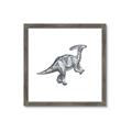 Picture of Gray Dino XII _GroupedProduct_Square_Mini_ _GroupedProduct_Square_Framed_Matted_