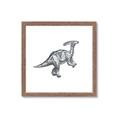 Picture of Gray Dino XII _GroupedProduct_Square_Mini_ _GroupedProduct_Square_Framed_Matted_