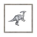 Picture of Gray Dino XII _GroupedProduct_Square_Mini_ _GroupedProduct_Square_Framed_Matted_