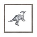 Picture of Gray Dino XII _GroupedProduct_Square_Mini_ _GroupedProduct_Square_Framed_Matted_
