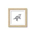 Picture of Gray Dino XII _GroupedProduct_Square_Mini_ _GroupedProduct_Square_Framed_Matted_