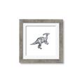 Picture of Gray Dino XII _GroupedProduct_Square_Mini_ _GroupedProduct_Square_Framed_Matted_