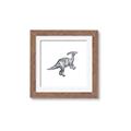 Picture of Gray Dino XII _GroupedProduct_Square_Mini_ _GroupedProduct_Square_Framed_Matted_