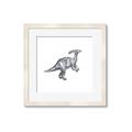 Picture of Gray Dino XII _GroupedProduct_Square_Mini_ _GroupedProduct_Square_Framed_Matted_