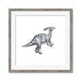Picture of Gray Dino XII _GroupedProduct_Square_Mini_ _GroupedProduct_Square_Framed_Matted_