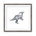 Picture of Gray Dino XII _GroupedProduct_Square_Mini_ _GroupedProduct_Square_Framed_Matted_
