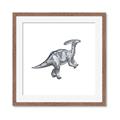 Picture of Gray Dino XII _GroupedProduct_Square_Mini_ _GroupedProduct_Square_Framed_Matted_