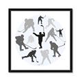 Picture of Hockey Party _GroupedProduct_Square_Mini_ _GroupedProduct_Square_Framed_Matted_