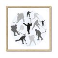 Picture of Hockey Party _GroupedProduct_Square_Mini_ _GroupedProduct_Square_Framed_Matted_