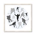 Picture of Hockey Party _GroupedProduct_Square_Mini_ _GroupedProduct_Square_Framed_Matted_