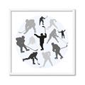 Picture of Hockey Party _GroupedProduct_Square_Mini_ _GroupedProduct_Square_Framed_Matted_