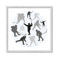 Picture of Hockey Party _GroupedProduct_Square_Mini_ _GroupedProduct_Square_Framed_Matted_